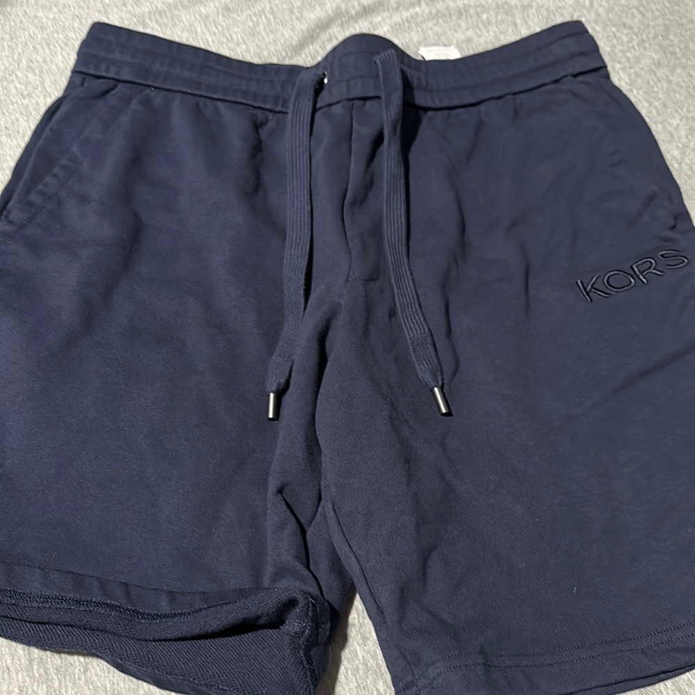 Blue L shorts